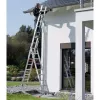 Hailo S100 ProfiLOT kombinētās kāpnes, alumīnija, 3-daļu, 2x9+1x8 pakāpieni, maks. darba augstums 7,00 m