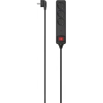 Hama 00223151 viedais pagarinātājs, 3 maiņstrāvas kontaktligzdas, 1,4 m kabelis, 3680 W, Wi-Fi, Alexa un Google Home, balts