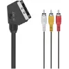 Hama Classic Line SCART uz 3 RCA audio/video kabelis, 1,5 m, melns 00305015