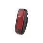 Hama Clip-On Warning Light ar LED, sarkana, melna, ar bateriju, CR2032, šļakatu izturīga, skriešanai, riteņbraukšanai, pastaigām