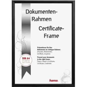 Hama Detroit alumīnija viens foto rāmis melns, matēts, 15 x 20 cm 00175892