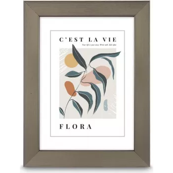 Hama Flora plastmasas rāmis, tērauda krāsā, 20 x 30 cm 00193316