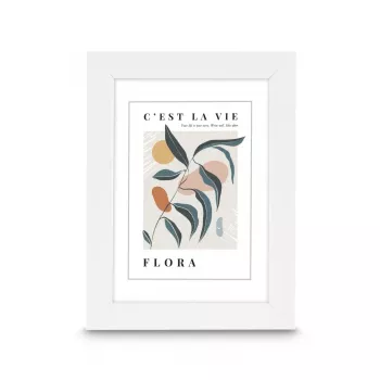Hama Flora plastmasas rāmis, balts, 30 x 40 cm (00193322)