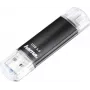 Hama Laeta Twin USB zibatmiņas disks 128 GB, USB Type-A un Micro-USB, USB 3.2 Gen 1, melns 00181099