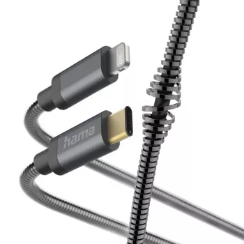 Hama Metal USB-C uz Lightning kabelis 1,5m Antracīts