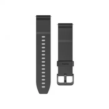 Hama NFC maksājumu aproce, bezkontakta maksājums, pulkstenim/viedpulkstenim, 20 mm, melna 00178657