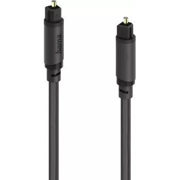 Hama optiskais audio kabelis, Toslink vīrišķais uz Toslink vīrišķo, 0,75 m, melns 00202015