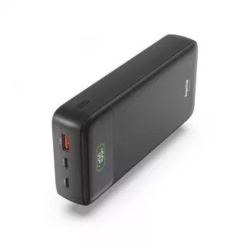Hama Power Pack PD27-W65 27000mAh Power Bank, 2x USB-C, USB-A, Quick Charge, melns 00201781