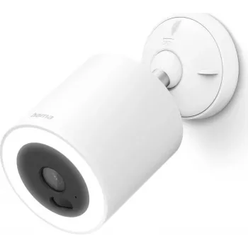Hama viedā āra novērošanas kamera ar apgaismojumu un kustību detektoru, Wi-Fi, Full HD 1080p, IP65, balta 00176699