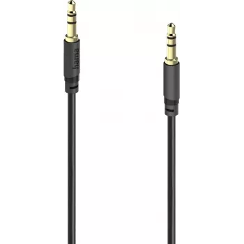 Hama īpaši plāns ar zeltu pārklāts 3,5 mm stereo audio kabelis 1,5 m 00202012