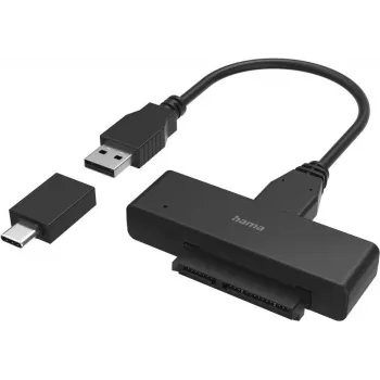 Hama USB 3.0 uz SATA adapteris 2,5 collu un 3,5 collu SSD un HDD diskdziņiem (00200761)