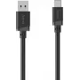 Hama USB-A uz USB-C kabelis, 0,5 m, melns (00201818)