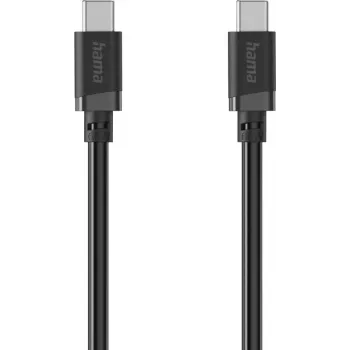 Hama USB-C uz USB-C uzlādes kabelis, 60 W Power Delivery, 0,5 m, melns 00201819