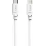 Hama USB-C uz USB-C uzlādes kabelis, 60 W Power Delivery, 1 m, balts (00201807)