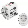 Hama World Travel Pro universālais adapteris, 3 polu, 1500W, balts 00223465