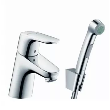Hansgrohe Focus E2 jaucējkrāns melnā matu krāsā