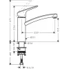 HANSGROHE Logis 160 virtuves maisītājs, grozāms snīpis, hroms