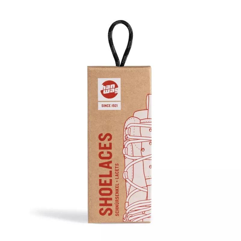 Hanwag Recycled Polyester Shoelaces Black/Asphalt
