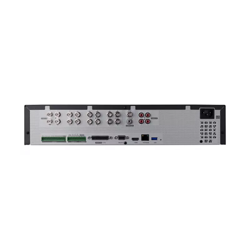 HANWHA WISENET HRX-1635 16 kanālu hibrīdais video reģistrators, 4K HDMI, 40TB atmiņa, H.265