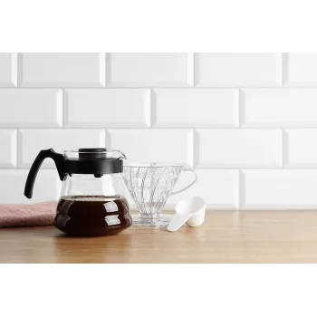 HARIO V60-01 Plastmasas kafijas pilinātājs Caurspīdīgs 1-2 tases