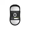 Hator Quasar 3S Pro bezvadu spēļu pele, melna, 26000 DPI, optiskā, 2.4 GHz, USB-C, labā roka, RGB