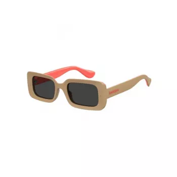 Havaianas Sampa-XWL Sieviešu saulesbrilles - Melns rāmis, dūmu lēcas, UV400 aizsardzība, 51 mm lēcu platums