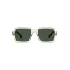 HAVAIANAS Unisex Manaus Saulesbrilles MANAUS-40G - Zaļas lēcas, Melns rāmis, 52/19/145 mm