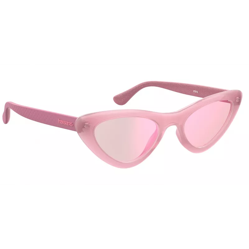 HAVAIANAS Sieviešu saulesbrilles PIPA-EQK-13 - Acetāta rāmis, Brūnas gradienta lēcas, 53 mm lēcu platums