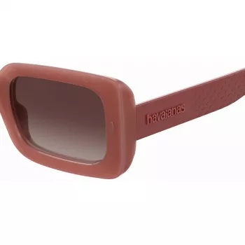 HAVAIANAS Women's Sampa-2LF saulesbrilles - melns rāmis, pelēkas lēcas, 51 mm