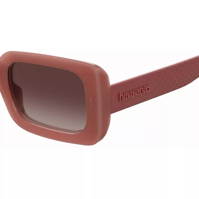 HAVAIANAS Women's Sampa-2LF saulesbrilles - melns rāmis, pelēkas lēcas, 51 mm