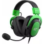 Havit H2002d vadu spēļu austiņas ar 50 mm draiveriem, RGB LED, melna/zaļa