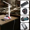 Hawk HWDL001WH LED galda lampa balta, 7 W skārienjutīgs dimmeris, 3 krāsu temperatūras, USB uzlādes ports