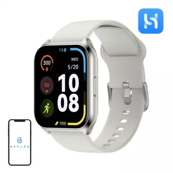 Haylou LS02 Pro viedpulkstenis - 1.85 collu TFT LCD, sudraba, IP68, 10 dienu akumulators