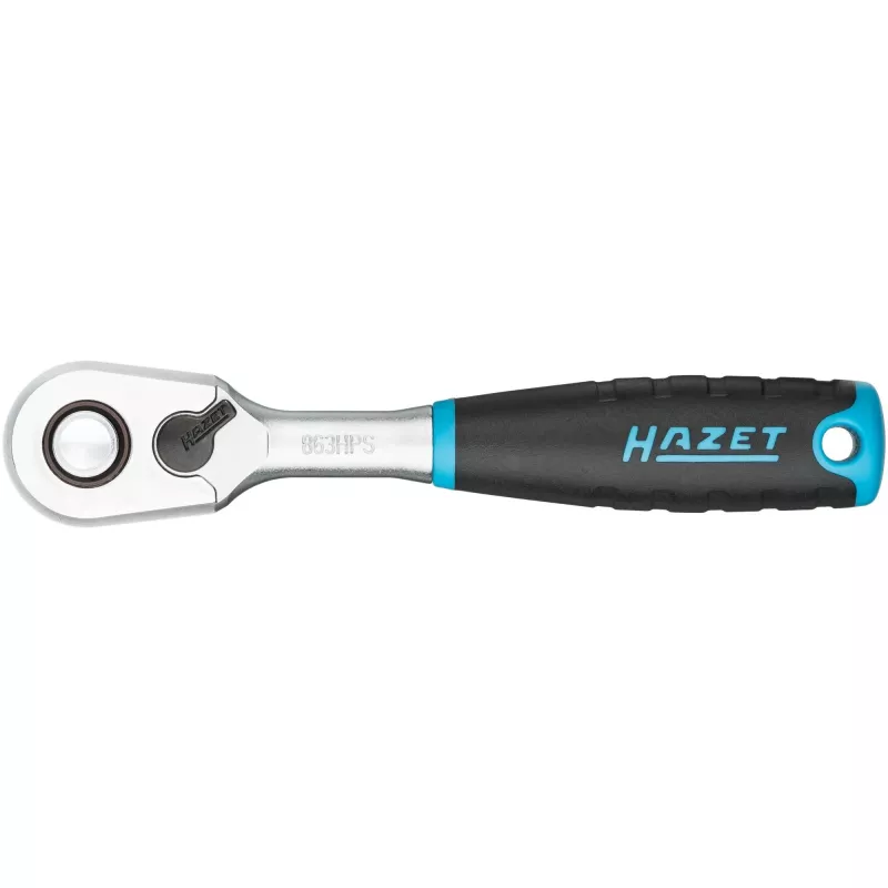 HAZET HiPer smalkzobu atgriezeniskā sprūdrata atslēga 863HPS 1/4 collu piedziņa 90 zobi 115 mm
