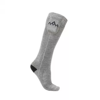HeatX Everyday apsildāmās zeķes ar baterijām, M izmērs, melnas/pelēkas