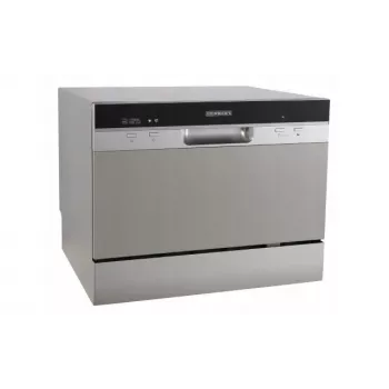 HEINRICH'S 8840 Freestanding Dishwasher, 12 Place Settings, 6 Wash Programs, Silver