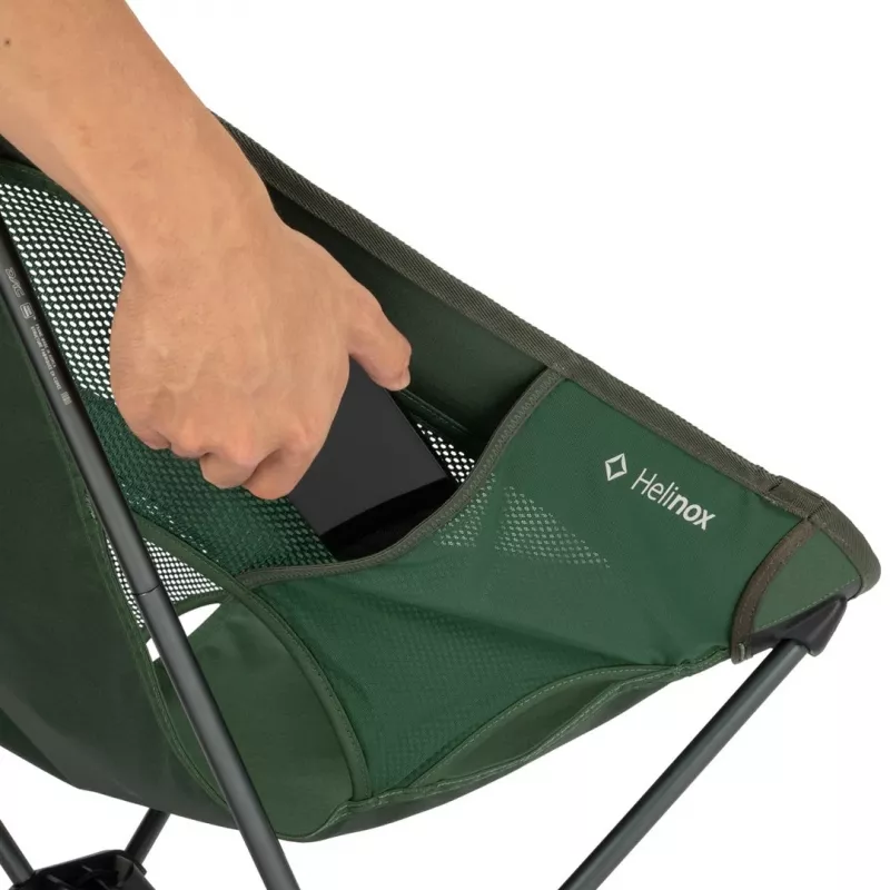 Helinox Chair One (re) Saliekamais Kempinga Krēsls - Meža Zaļš, Pārstrādāts 600D Poliesters, DAC Alumīnija Rāmis, 145 kg Ietilpība