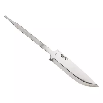 Helle Gaupe K310 Clinch nazis - trīskārtīgi laminēts nerūsējošais tērauds, cirtainā bērza rokturis, ādas maksts