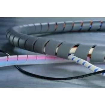 HellermannTyton Helawrap HWPP kabeļu aizsarguzmava, 10mm, 25m, melna, polipropilēns, -60°C līdz +80°C 161-41101