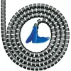 HellermannTyton Helawrap HWPP25 Spirālveida aptinums - Melns - Polipropilēns - 25 mm ārējais diametrs - 100 m garums (161-64401)