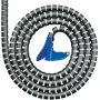 HellermannTyton Helawrap HWPP25 Spirālveida aptinums - Melns - Polipropilēns - 25 mm ārējais diametrs - 100 m garums (161-64401)