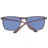 Helly Hansen HH5004-C01-57 Vīriešu taisnstūra saulesbrilles, melns rāmis, pelēkas lēcas, 57/18/140 mm