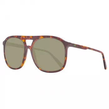 HELLY HANSEN HH5019-C02-55 Vīriešu sporta taisnstūra saulesbrilles, matēti melnas, dūmu pelēkas lēcas, 55/17/140 mm