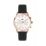 HENRY LONDON Sieviešu pulkstenis HL39-CS-0036 39mm Rožu zelta tonēts nerūsējošā tērauda korpuss Zaļš ciparnīca Zaļa ādas siksniņa