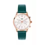 HENRY LONDON Sieviešu pulkstenis HL39-CS-0144 40mm Nerūsējošais tērauds Zaļa ādas siksniņa
