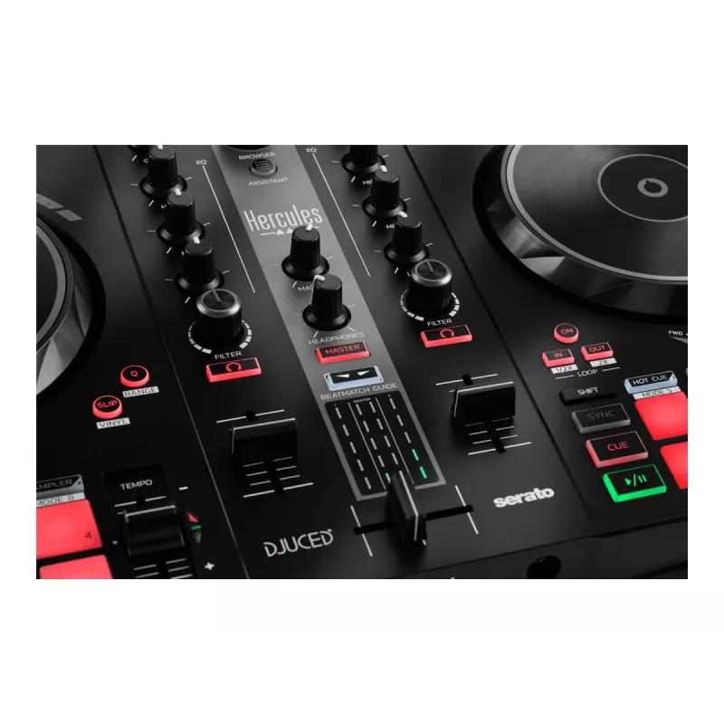 Hercules DJ Essentials Kit ar DJControl Inpulse 200, DJMonitor 32 skaļruņiem un HDP DJ45 austiņām