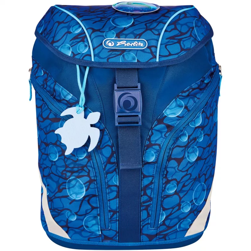 Herlitz Primary School Backpack SoftLight Plus GREENline Deep Sea