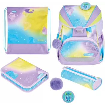 Herlitz UltraLight XL Plus Little Monster skolas mugursomas komplekts