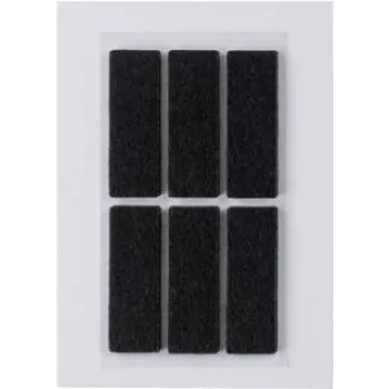 HERMA 15187 Pašlīmējošas taisnstūra etiķetes melnas 100 x 150 mm, 6 gab.
