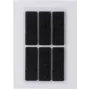 HERMA 15187 Pašlīmējošas taisnstūra etiķetes melnas 100 x 150 mm, 6 gab.